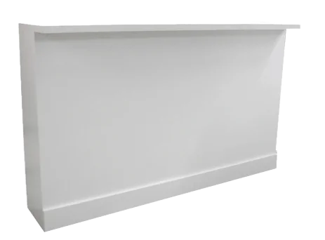 White wood bar · 6ft