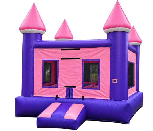 Pink bounce house