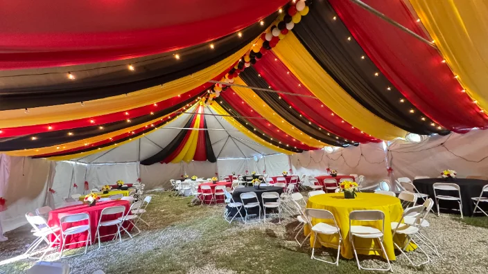 Tent string lights